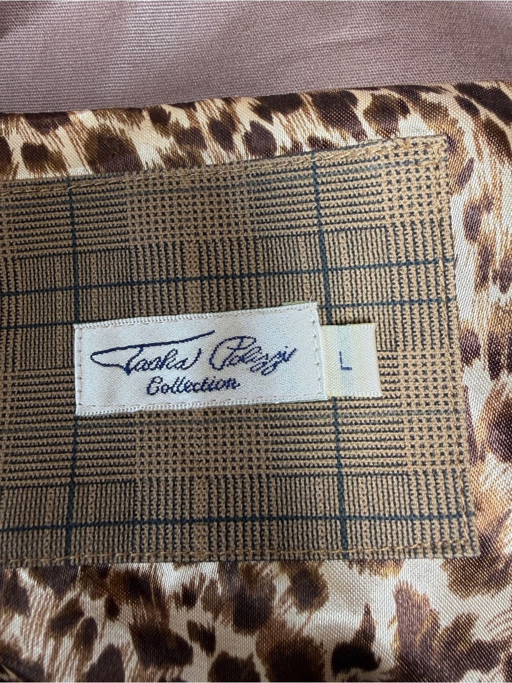 Tasha Polizzi plaid blazer jacket size large - Picture 6 of 8
